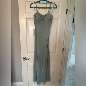 Azazie Prim Gown in Dusty Sage